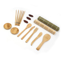 Hochwertiges 6-teiliges Haushalts-Bambus DIY Einfache Sushi-Matte Handgemachte Rollen-Werkzeug-Set für Anfänger